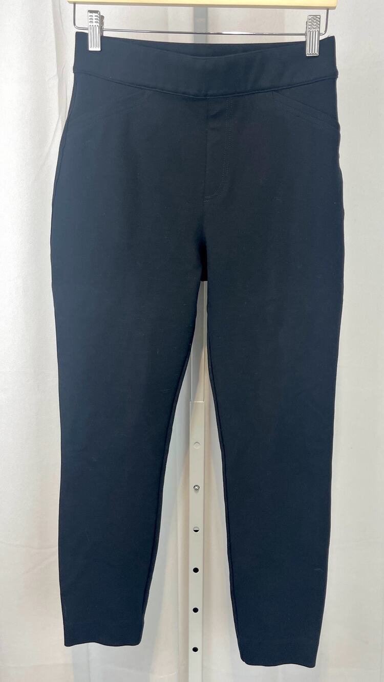 SPANX The Perfect Pants Ankle Back Seam Skinny 20251R Slit Hem Stretch Black M